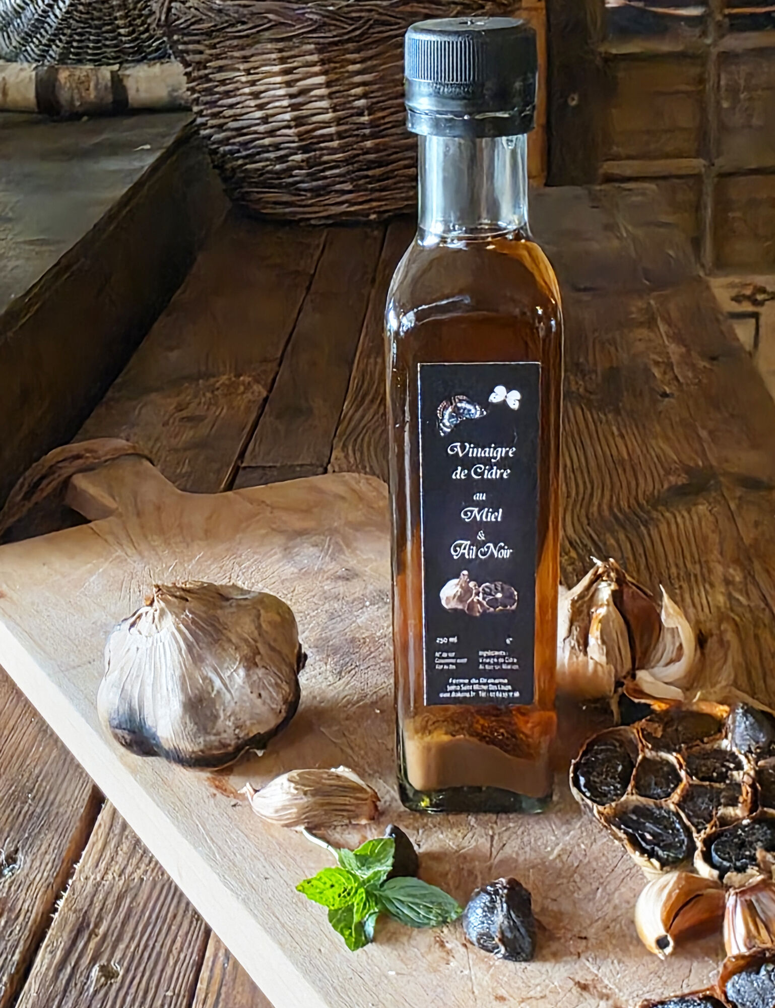 Vinaigre de cidre et Miel à l’Ail Noir – Image 2